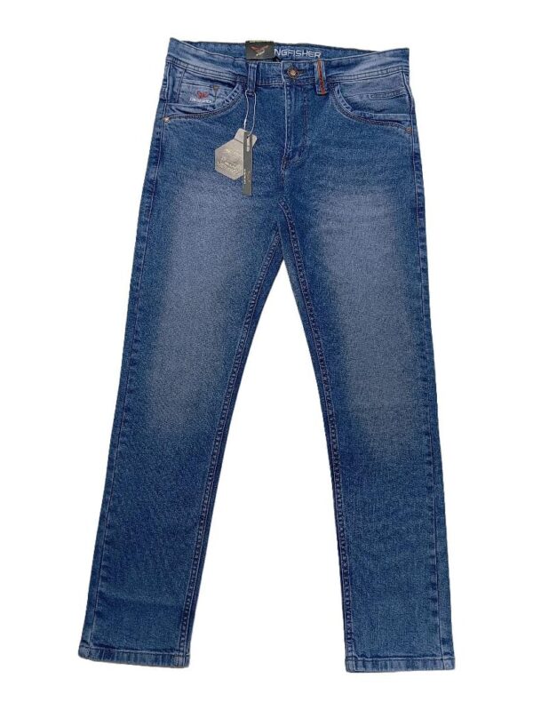 Kingfisher Blue Premium Quality Denim Pant - Image 2