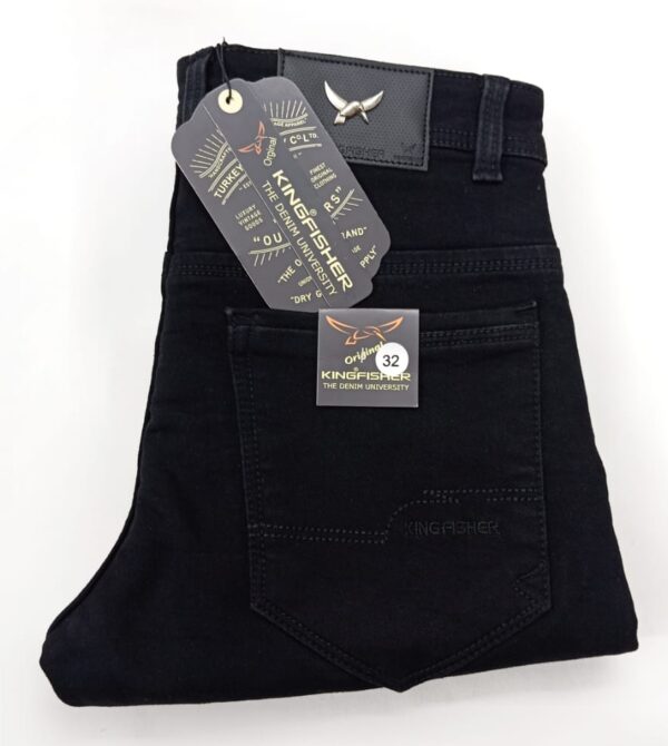 Kingfisher Full Black Premium Quality Denim Pant