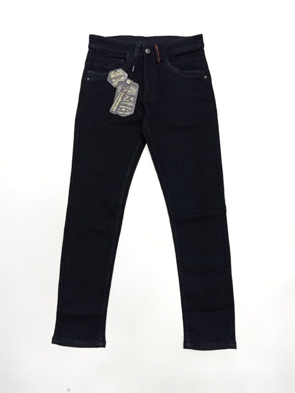 Kingfisher Full Black Premium Quality Denim Pant - Image 3