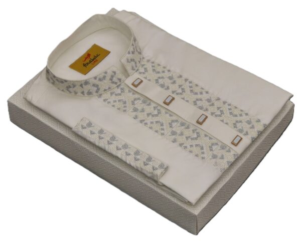 Silk Color Embroidered Cotton Solid Classy Panjabi